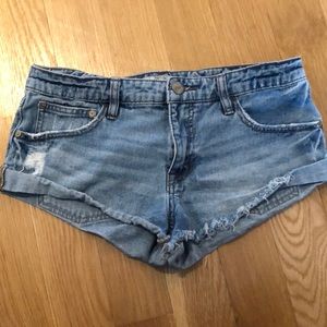 Free People jean shorts